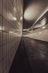Underground walkway in Rotterdam