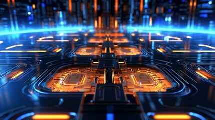 New future technology concept abstract background for.Generative AI