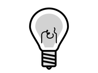 フィラメントの切れた電球