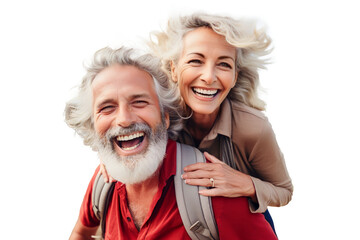 PNG picture of A romantic senior couple - Powered by Adobe