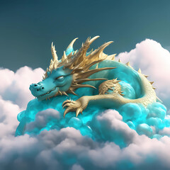 dragon on the sky