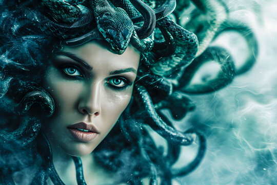 M&eacute;duse, la femme aux cheveux de serpents dans la mythologie grecque