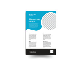 Flyer template. Business brochureGematric shape