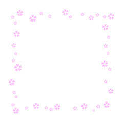 桜の花の四角いフレーム