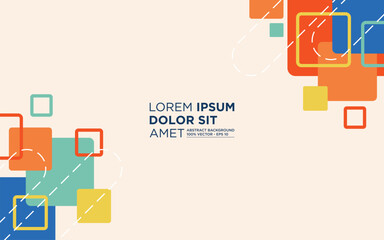 Modern colorful geometric background, wallpaper, cover, banner, trendy geometric shapes, design vector template editable and resizable EPS 10.