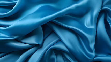 Obraz premium blue satin background