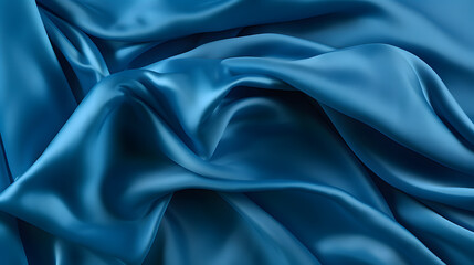 Fototapeta premium blue satin background