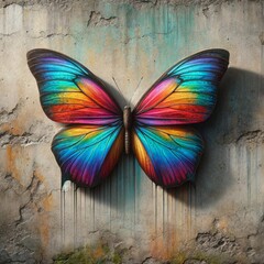  a colorful butterfly with wings that display a vibrant spectrum of colors