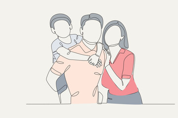 A very romantic family photo pose