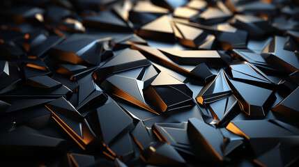 Dark silver cubes. Abstract metallic background. Modern design.