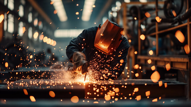 Industrial Welder at Work