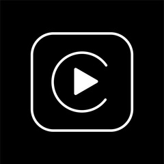 carplay vector icon. carplay, vector, graphic filled icons from flat mobile interface concept. Isolated black glyph icon, vector illustration symbol element for web design and mobile apps