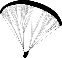 paracaidas, vector, parapente, figuras, entrenamiento, pegatina, salto en paracaidas, paracaidistas