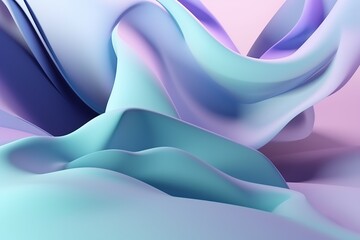Abstract wavy background in pastel blue and purple tones with a smooth, flowing texture.