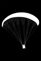 paracaídas, cielo, parapente, deporte, parapente