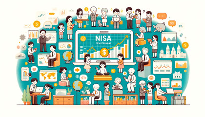 新NISAで海外株式投資をおこなう人々