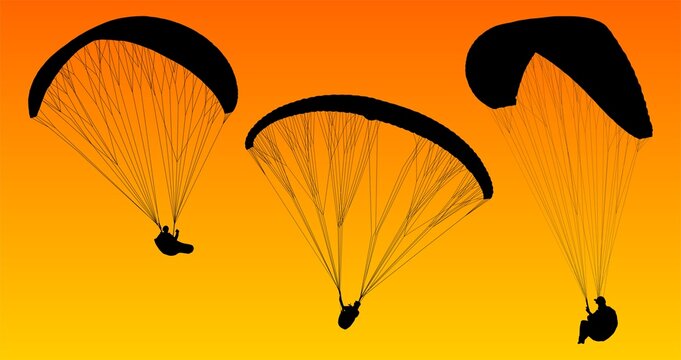 paraca&iacute;das, cielo, parapente, deporte, parapente