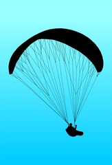 paracaídas, cielo, parapente, deporte, parapente,