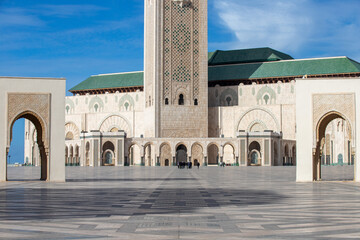 Fototapeta na wymiar Hassan II Mosque in Casablanca Morocco