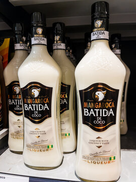 Mangaroca Batida de Coco Liqueur Bottle on Shelf