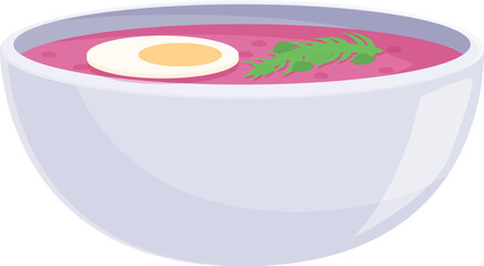 Belarus borscht icon cartoon vector. Food bowl soup. Country cuisine