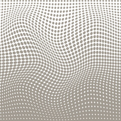 simple abstract mushroom color polka dot blend halftone wavy distort pattern