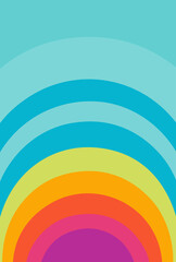 Obraz premium rainbow design illustration isolated on transparent background 