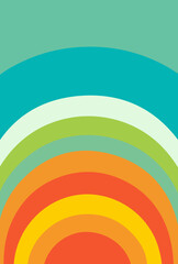 Fototapeta premium rainbow vector design illustration isolated on transparent background 