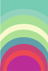 Obraz premium rainbow vector design illustration isolated on transparent background 