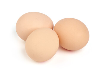 Eggs, isolated on white background.