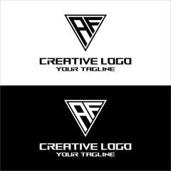 creative letter logo af desain vektor