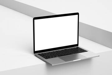 Realistic Laptop Screen Mockup	