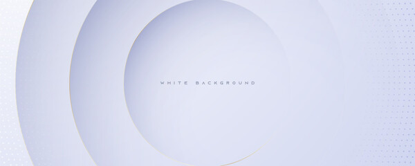 Abstract circle shape white background. Line decorative layers abstract design vector.