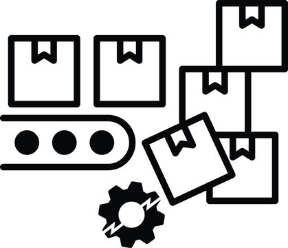 excessive production losses icon cost of loss vector symbol