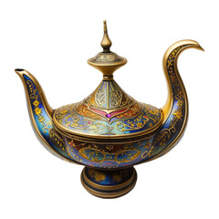 Aladdin lamp of wishes for Ramadan top view