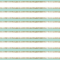 Colorful Stripes with golden lines seamless pattern 