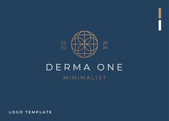 Minimal and luxury Geometric logo design template