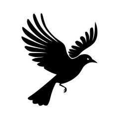 Obraz premium Black Bird Silhouette