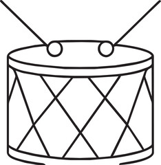 drum, icon, vector, illustration, isolated