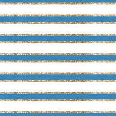 Colorful Stripes with golden lines seamless pattern 