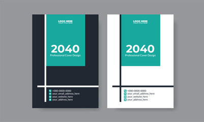 Clean and unique cover page design, corporate brochure, creative booklet, flyer, magazine, editable vector, eye-catching, ready to print, a4 size, a simple and modern concept with 2 color set