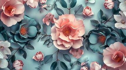 3d wallpaper of beautiful flower background