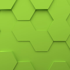 Abstract modern green honeycomb background