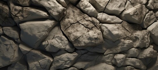 cracked stone wall, rock 34