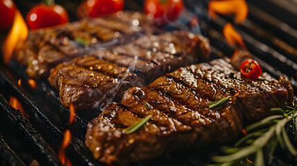 Yummy and tasty beef for valentine's day, restaurant, menu, meal, celebration, mouth-watering - obrazy, fototapety, plakaty