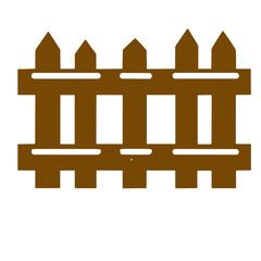 vintage wooden fence  vector