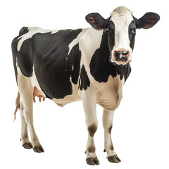 A cow isolated on a transparent background 