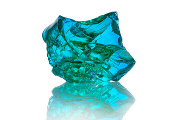 Turquoise color crystal piece texture