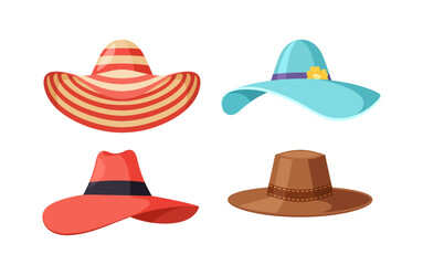 Wide Brim Summer Hats Offer Stylish Sun Protection, Shielding Face And Neck From Harmful Rays. Perfect For Beach Days