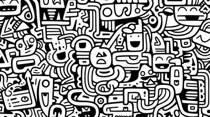Cute graffiti art abstract background poster web page PPT, art background